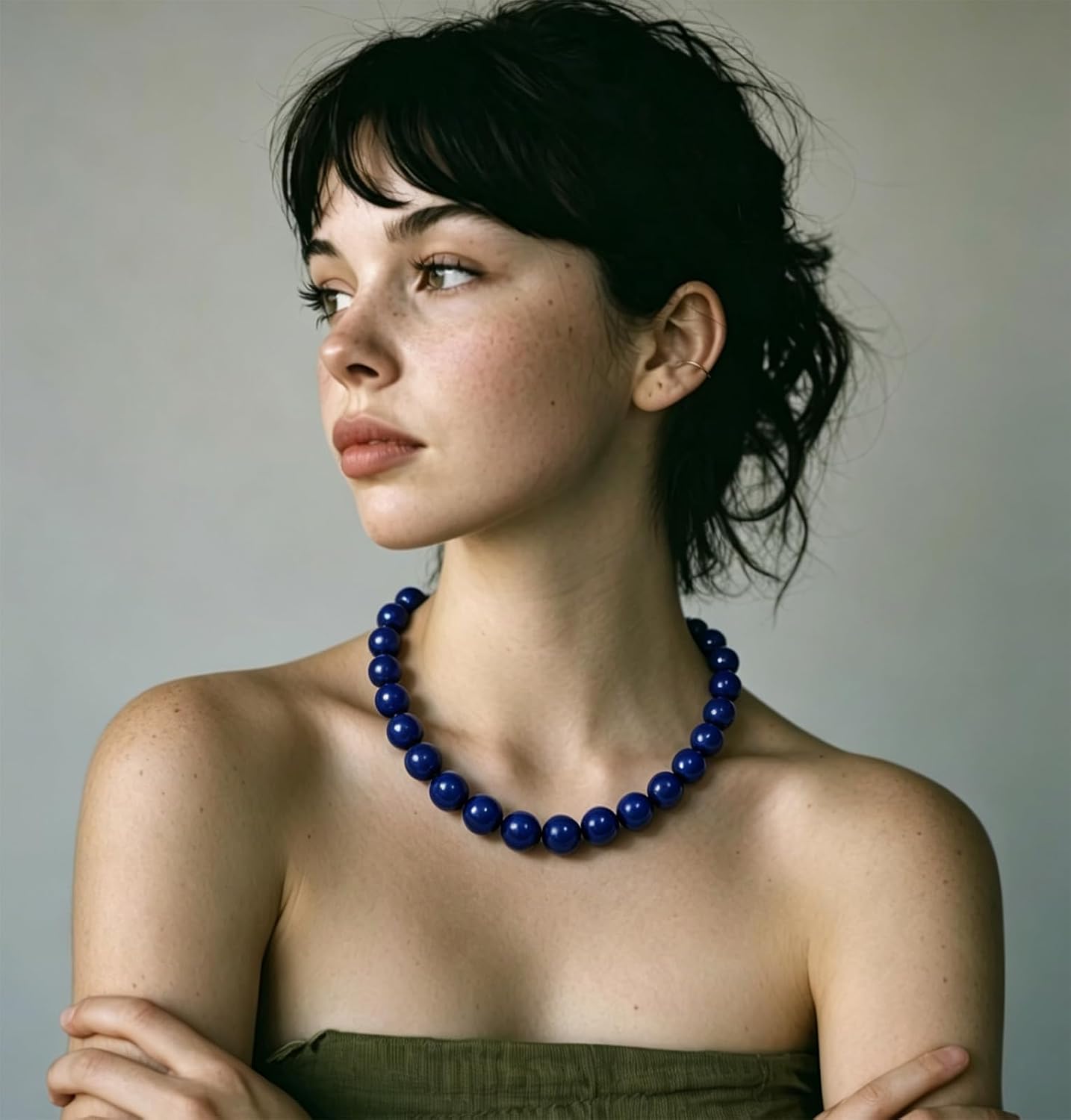 Lsljilidzsw Collar de cuentas gruesas para mujer, 0.631 pulgadas, c...