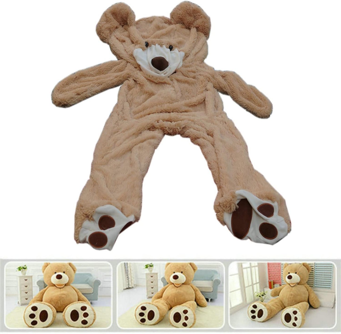 Funda oso de peluche gigante (exterior con cierre), 78 pulgadas