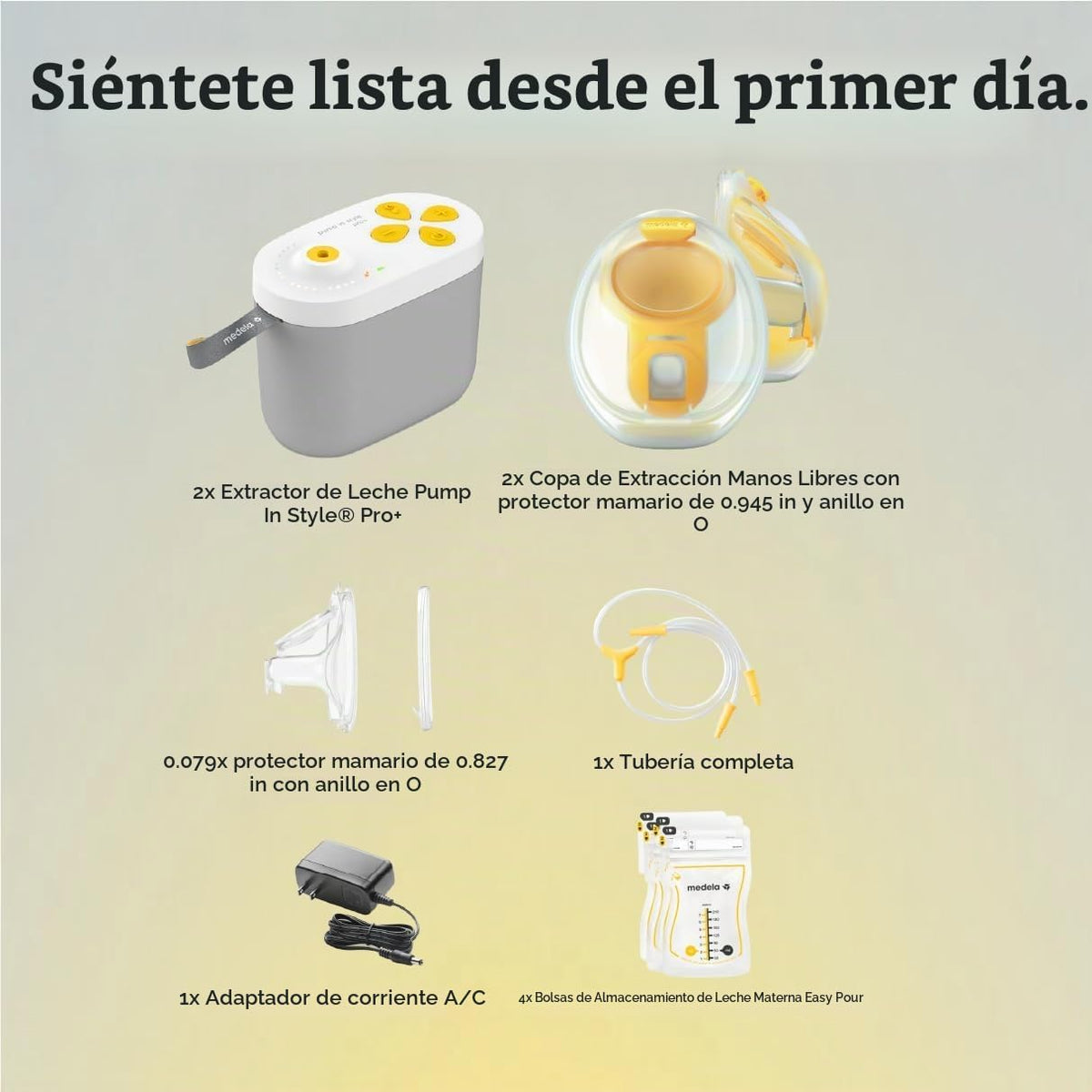 Medela Pump in Style Pro+ Extractor de leche eléctrico manos libres...