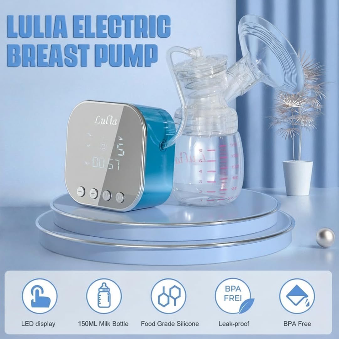 Lulia Extractor de leche eléctrico doble, 4 modos y 9 niveles de ex...