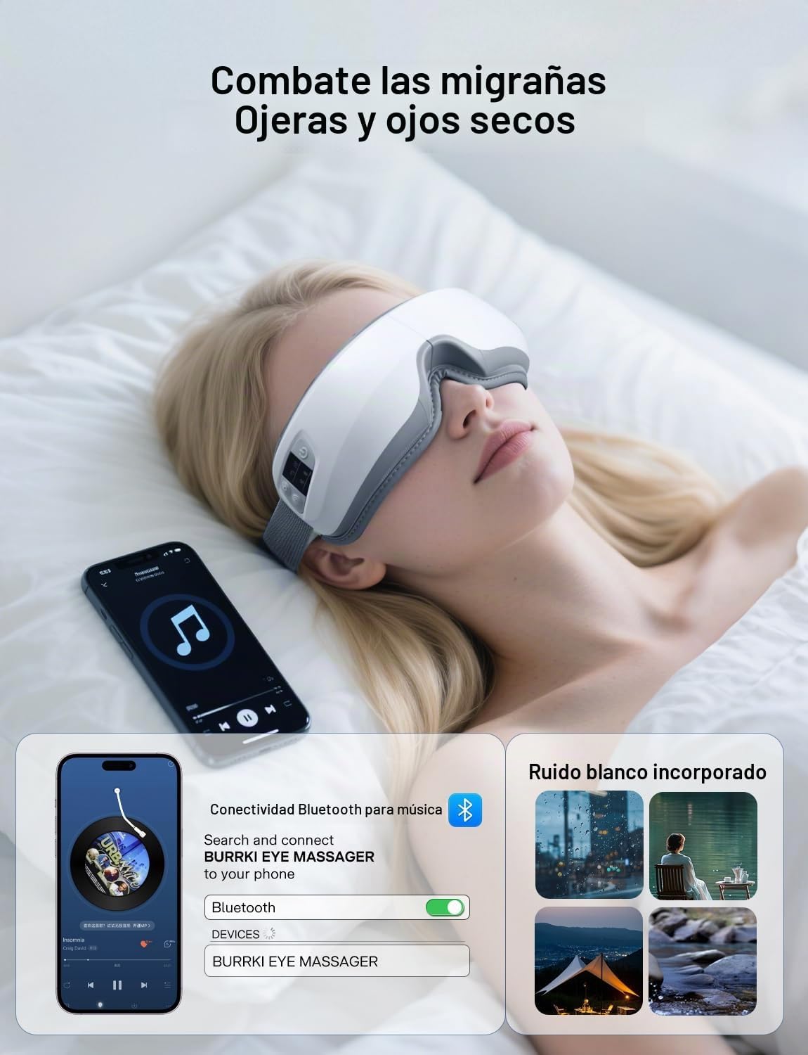 Masajeador de ojos con calor y enfriamiento, regalos de Acción de G...
