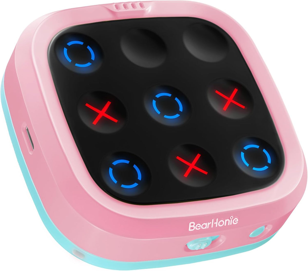 BearHonie Juego electrónico de Tic Tac Toe - Rompecabezas portátil...
