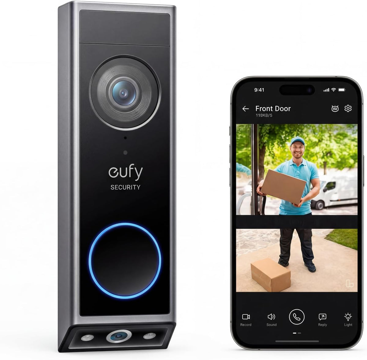 eufy Timbre de seguridad con video E340, cámaras duales, 2K FHD | S...
