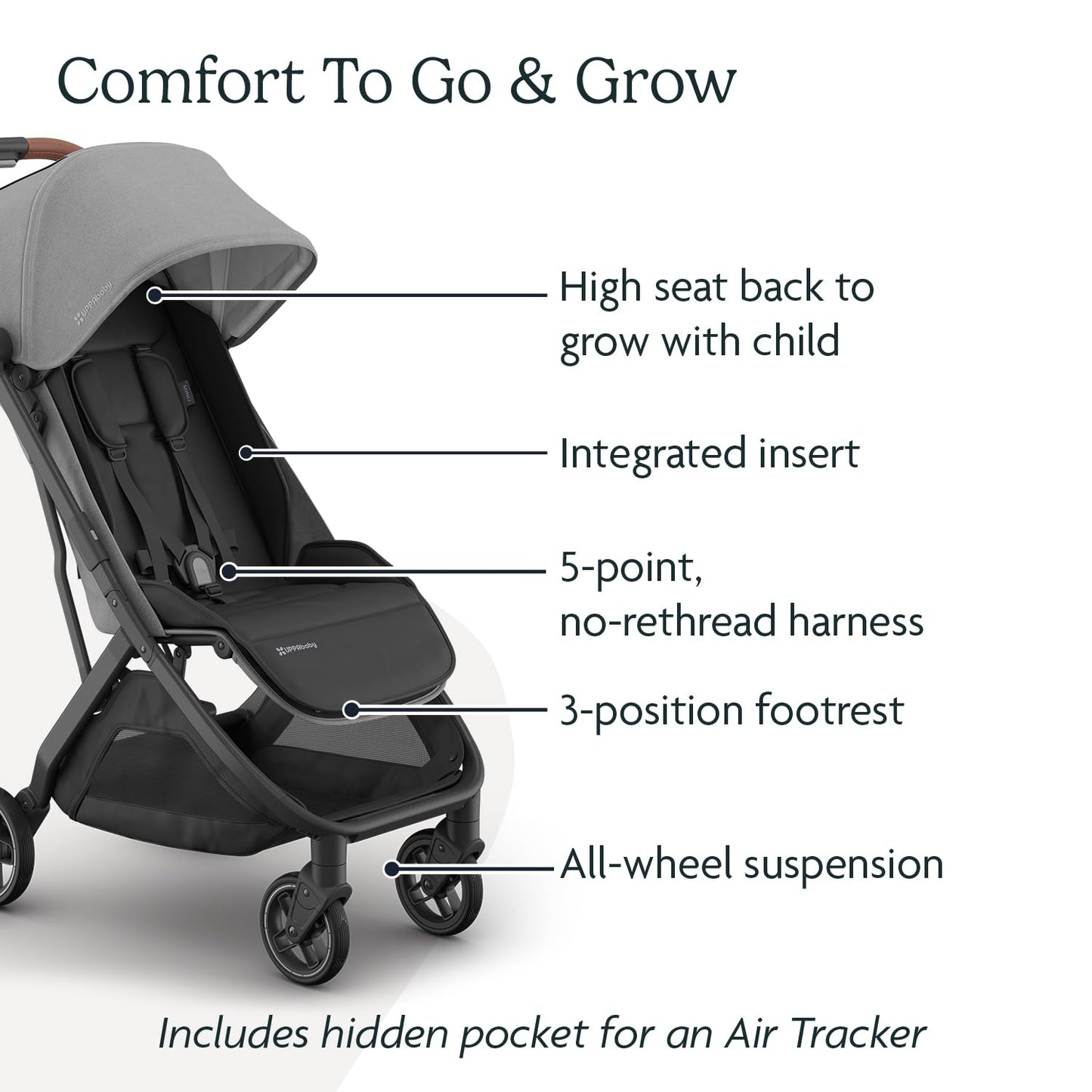 UPPAbaby Minu V3 Silla de Paseo de Viaje | Diseño Ligero + Compacto...