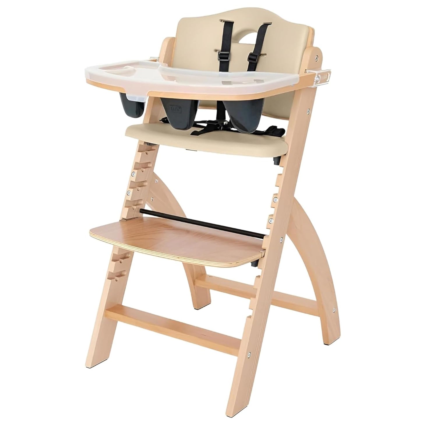 Abiie Beyond Junior - Silla alta de madera con bandeja, silla alta...