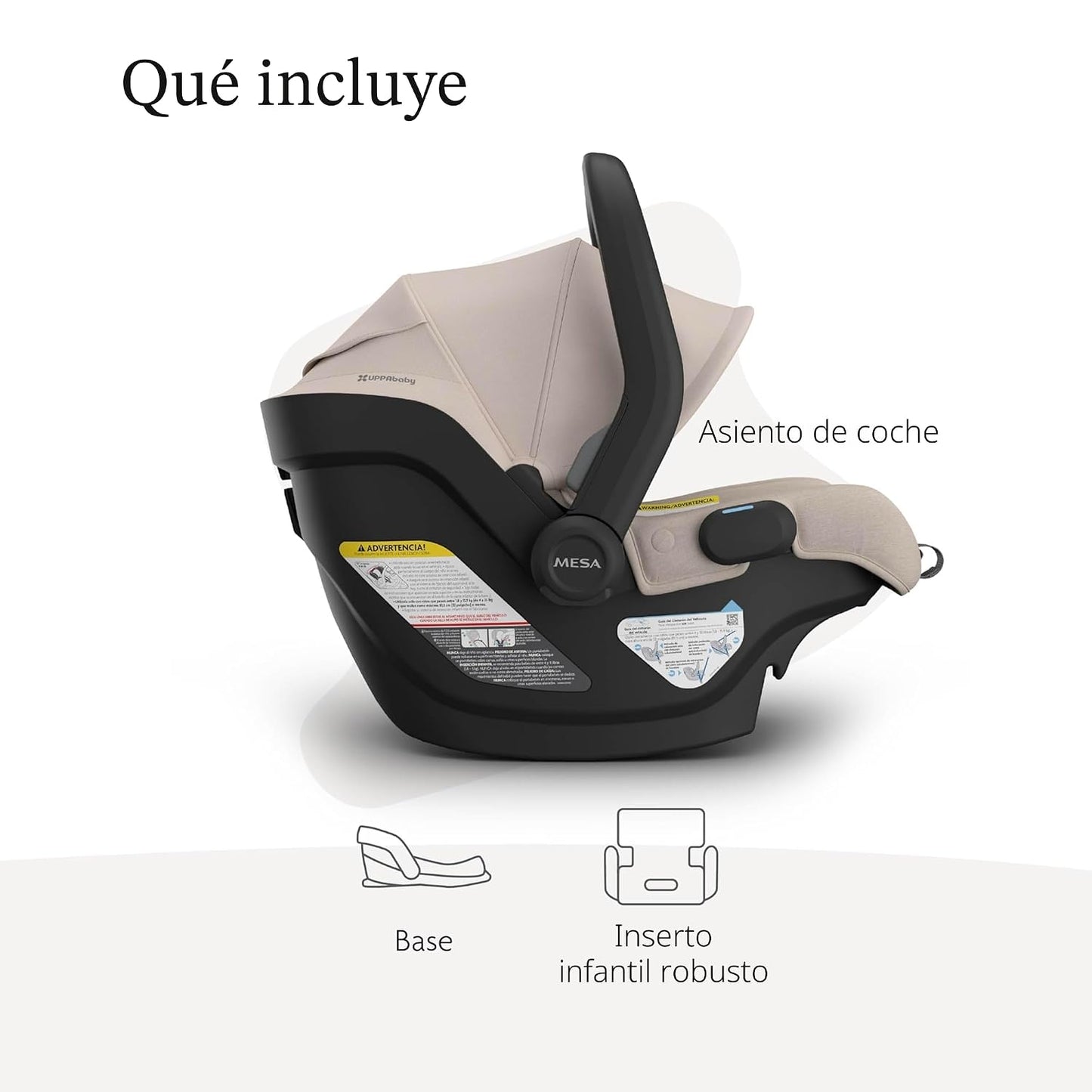 UPPAbaby Mesa V3 - Asiento infantil de automóvil - Fácil instalació...
