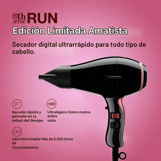 Elchim - Secador de pelo profesional ligero de 8th Sense Run con mo...