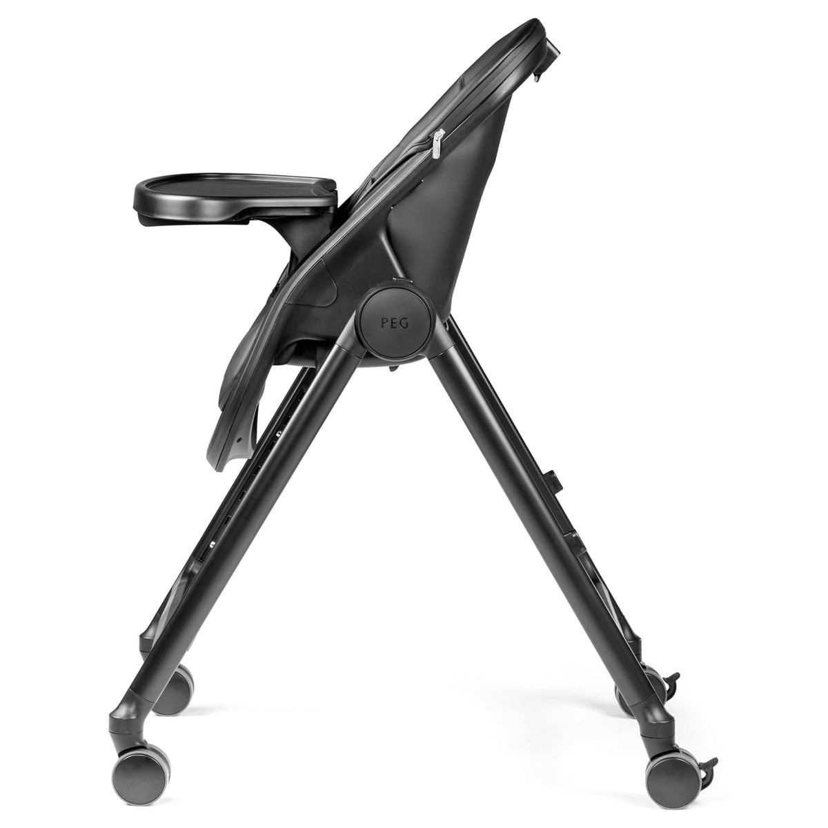 PEG Living, Grow with Baby - Silla alta plegable, color negro verda...