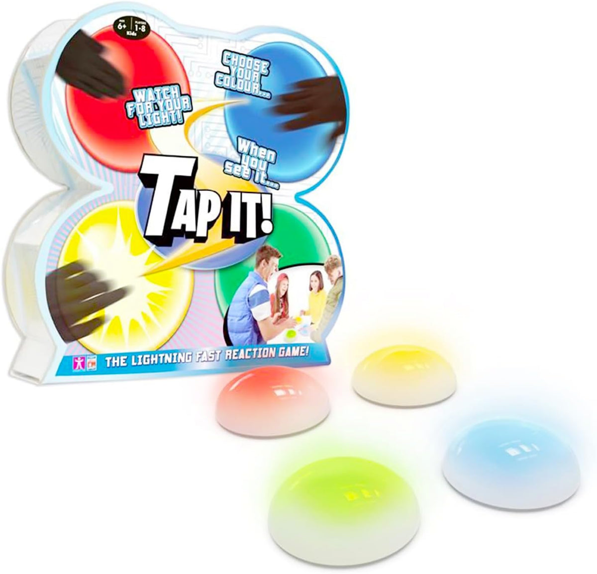 Fotorama Tap It - Juego de luz de reacción inalámbrica, 4 juegos en...