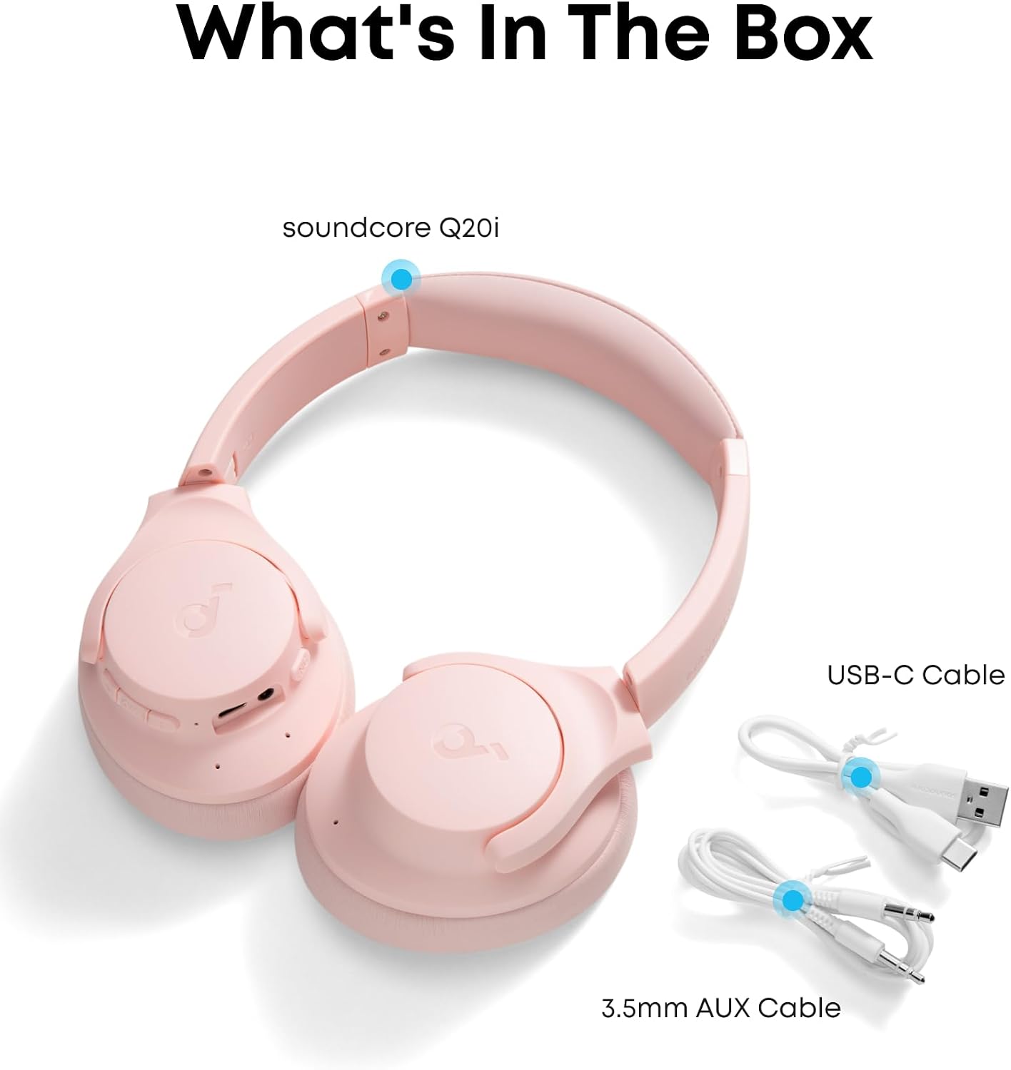 Soundcore de Anker Q20i Auriculares híbridos con cancelación activa...