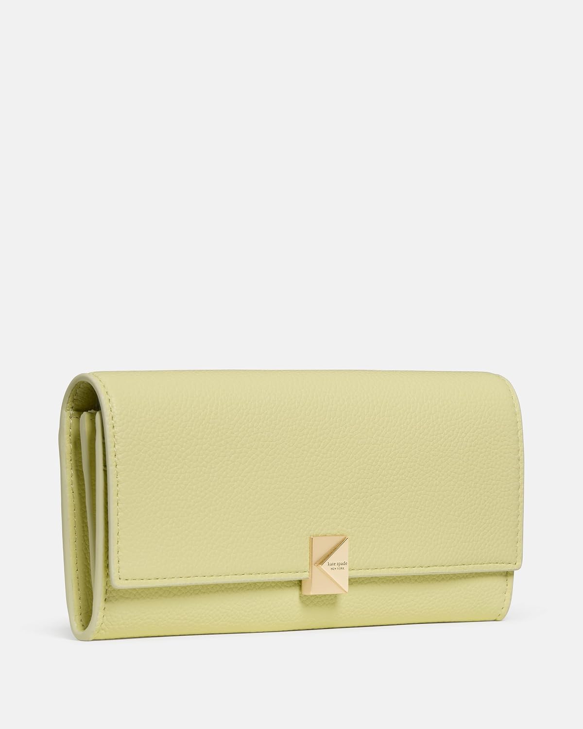 Deco Cartera grande de cuero con solapa, Citrón pálido, Talla única