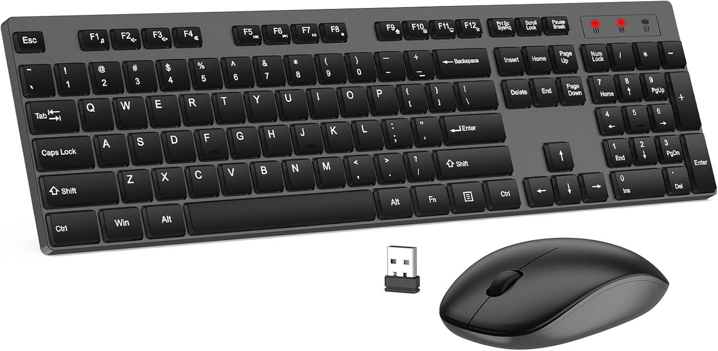 Combo de teclado y mouse inalámbrico, EDJO, teclado y mouse USB ina...