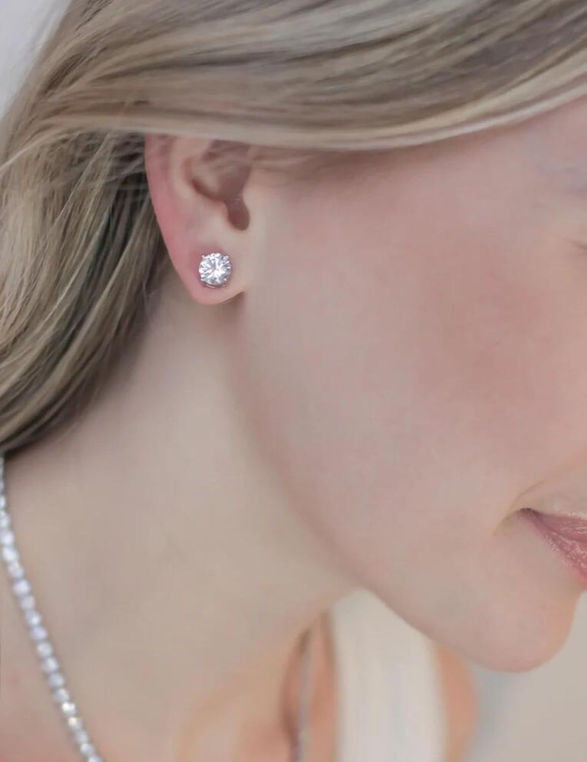 Aretes de tuerca de Kainier para mujer, chapados en oro de 14 quila...
