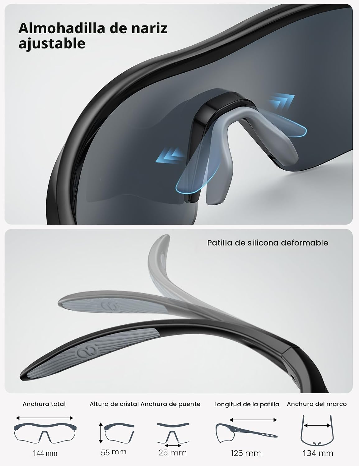 Lamicall Gafas de sol deportivas polarizadas de 0.78 oz \u2013 Prot...