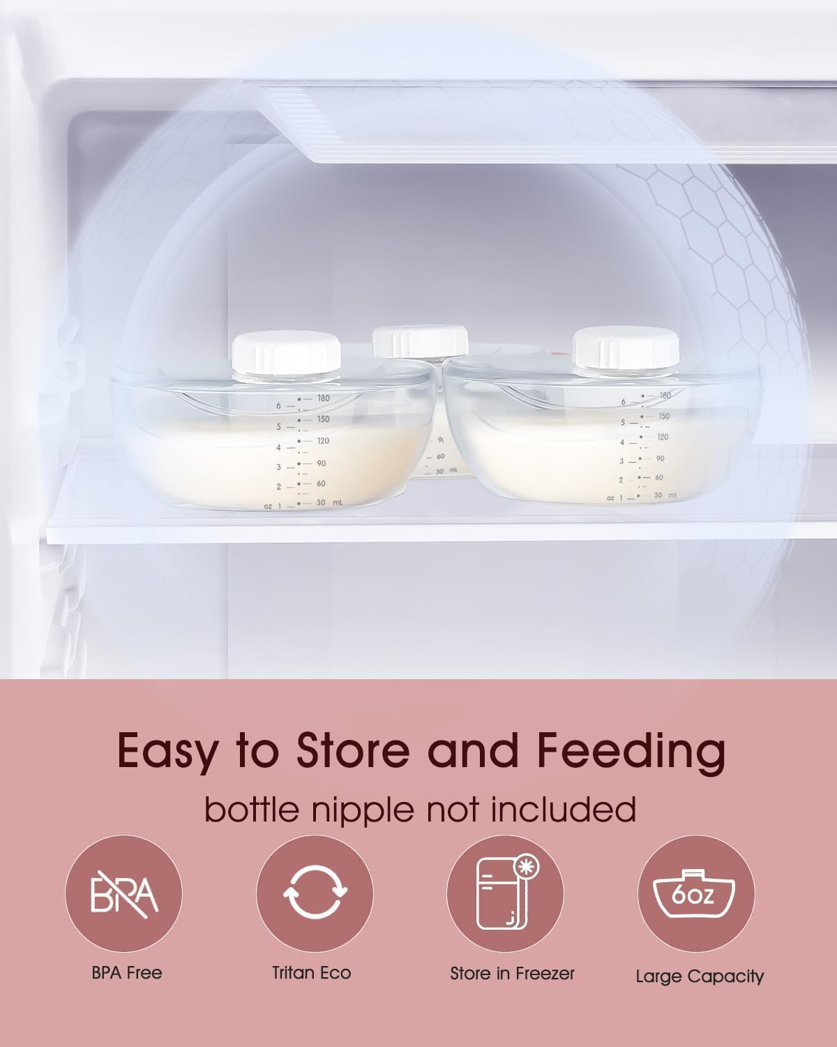 Extractor de leche portátil con control de aplicación, 3 modos y 9...