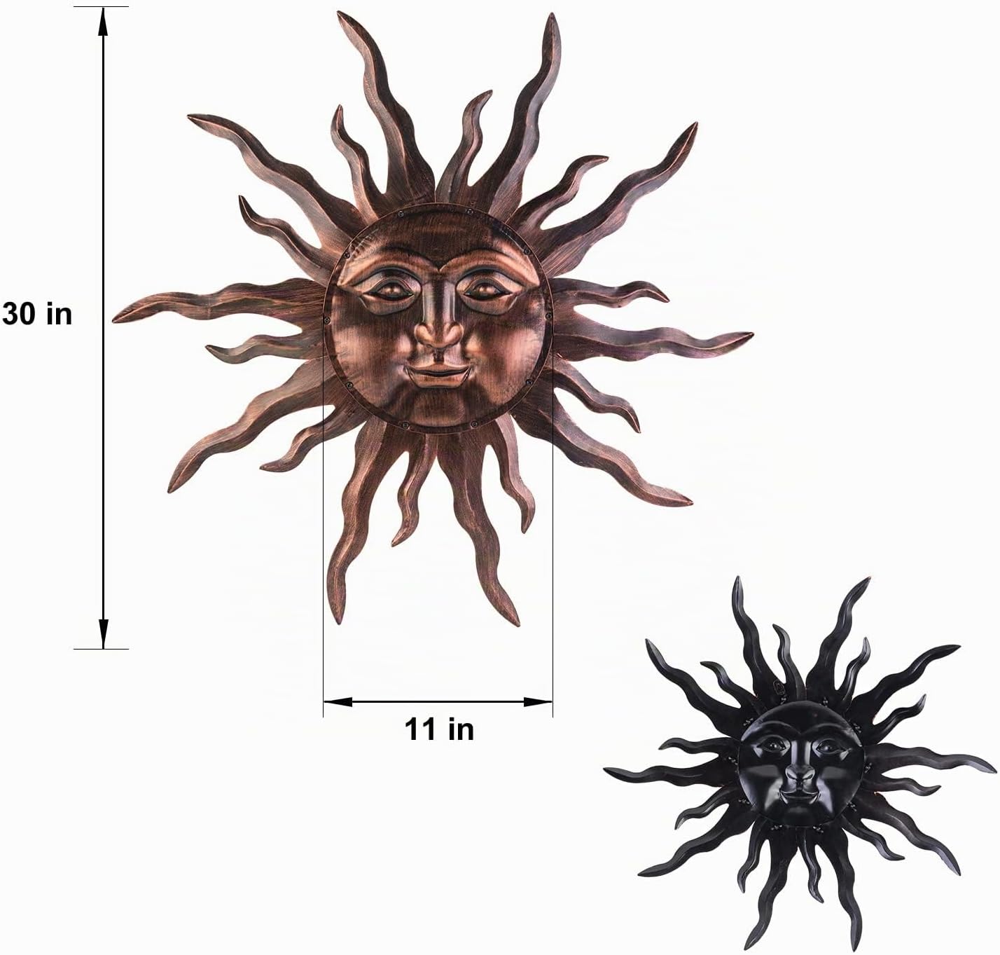 VZVXCC Arte de pared grande de sol de metal - Decoración de pared c...