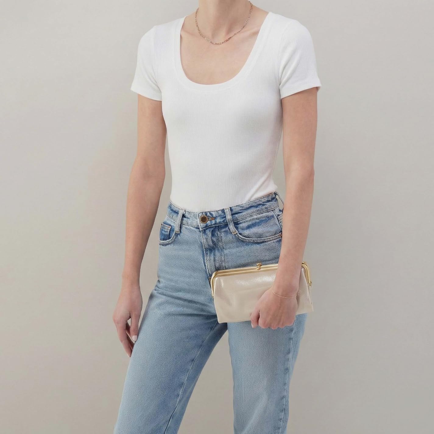 HOBO Cartera de mano de piel Lauren para mujer | Marco de inspiraci...