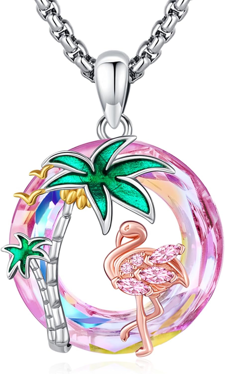 LOOVE Collar de plata de ley con diseño de tortuga, lobo, fénix, ga...