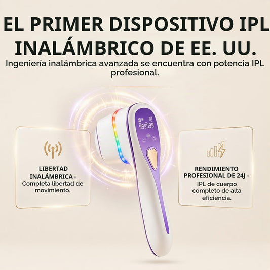 Skin Aurea™ Un dispositivo de depilación IPL inalámbrico 24J para r...