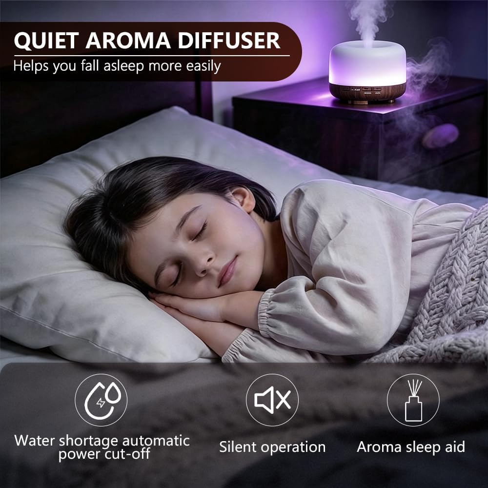 Difusor de aceite esencial, humidificador ultrasónico de niebla frí...