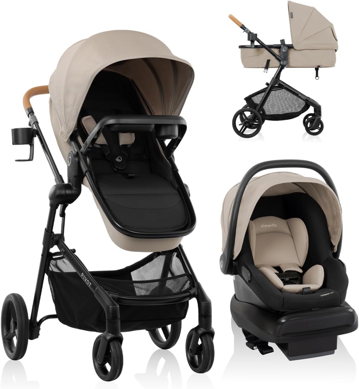 Evenflo Sistema de viaje Pivot NXT con LiteMax NXT prematuro y asie...
