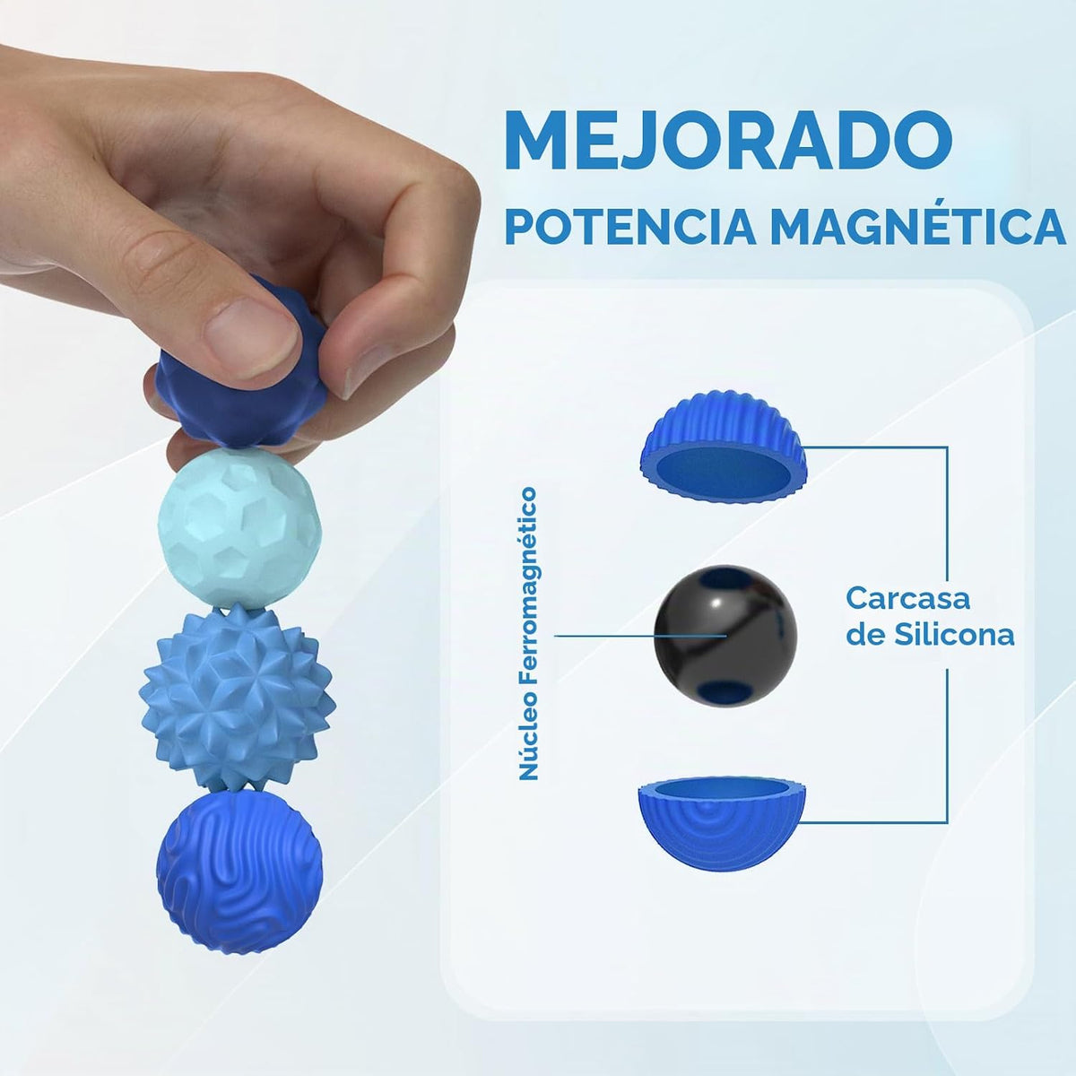 Pelotas magnéticas para adultos y adolescentes, juguetes silencioso...