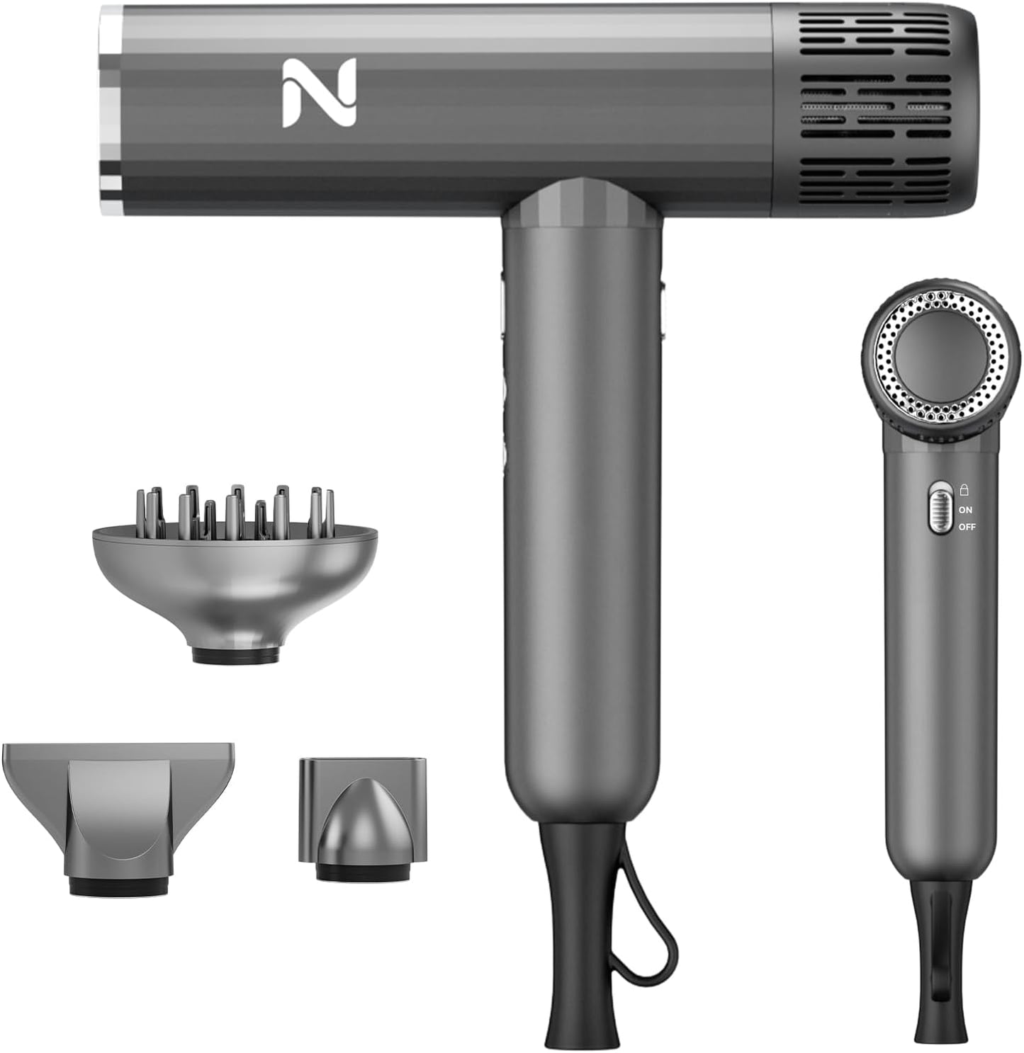 Natrial Ionic - Secador de pelo profesional con difusor para cabell...