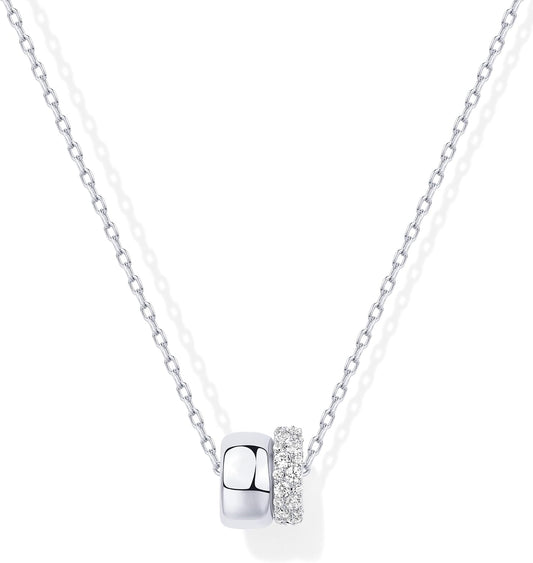 PAVOI Collar con colgante chapado en oro de 14 quilates para mujer...
