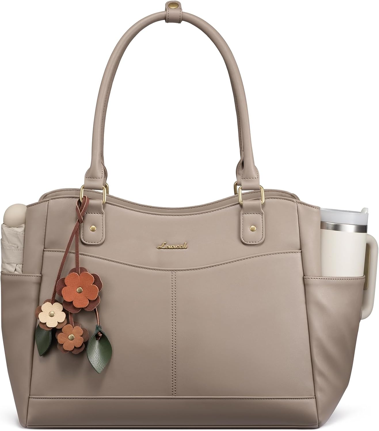LOVEVOOK Bolsa para portátil para mujer, bolsa de mano vintage de c...