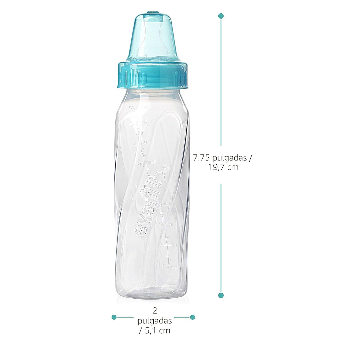 Evenflo Feeding Botellas clásicas de plástico transparente estándar...