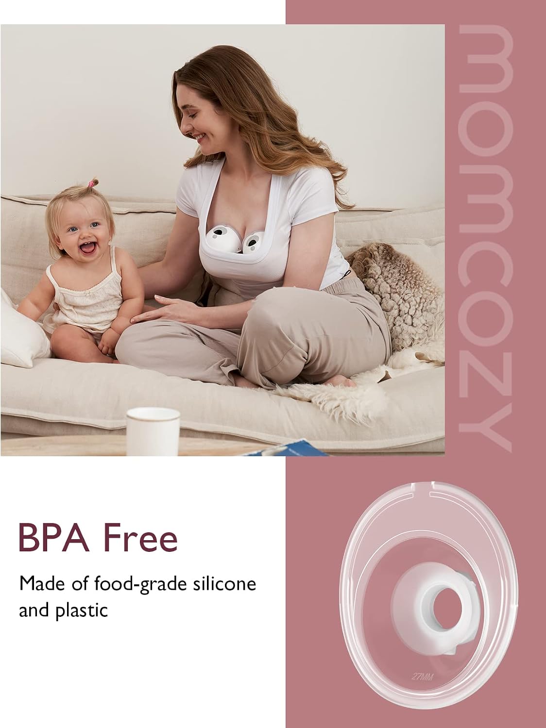 Momcozy M5 - Accesorios de repuesto originales, brida de doble sell...