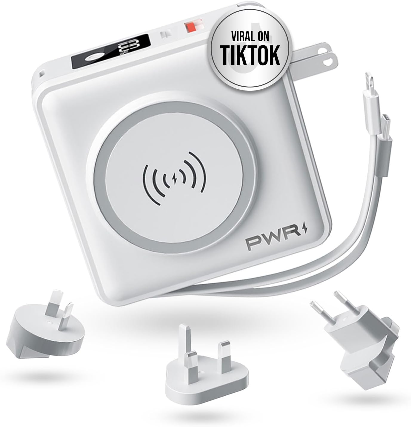 PWRMobile PWR Travel PRO - Banco de energía 5 en 1, 10,000 mAh con...