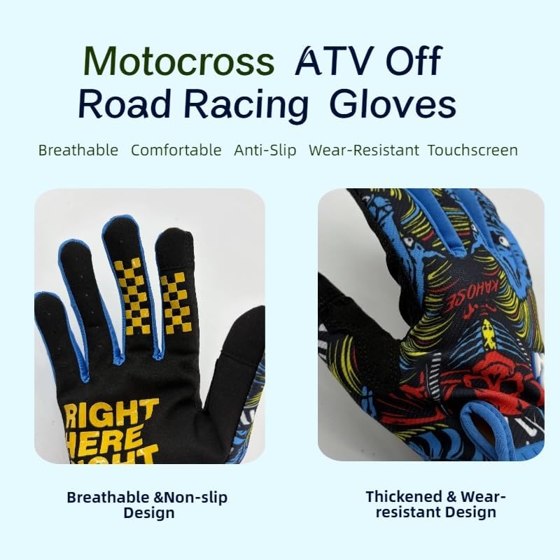 TATACLEA Guantes de motocicleta y ciclismo para hombres y mujeres,...