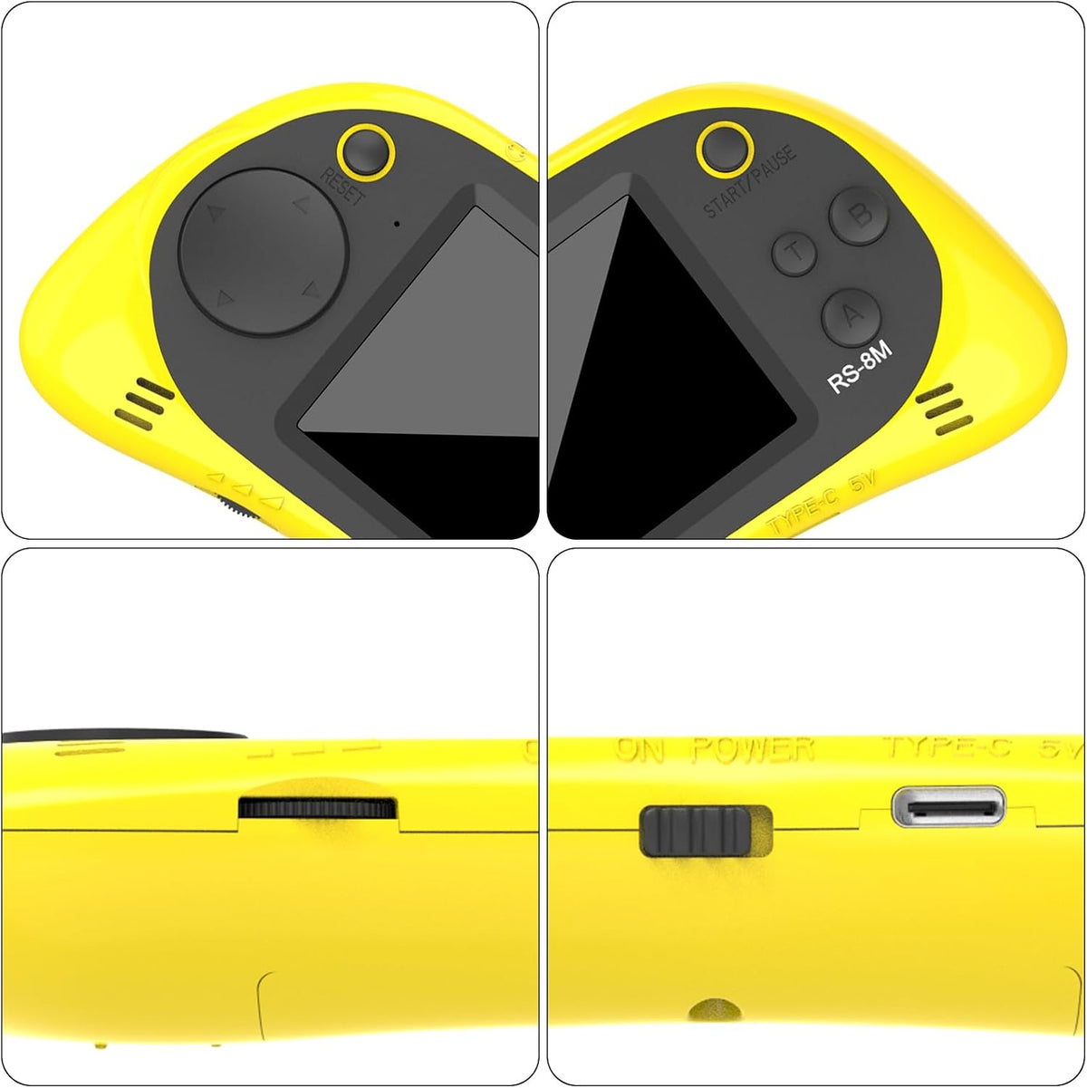 EASEGMER Juegos electrónicos portátiles de 16 bits para niños con 2...