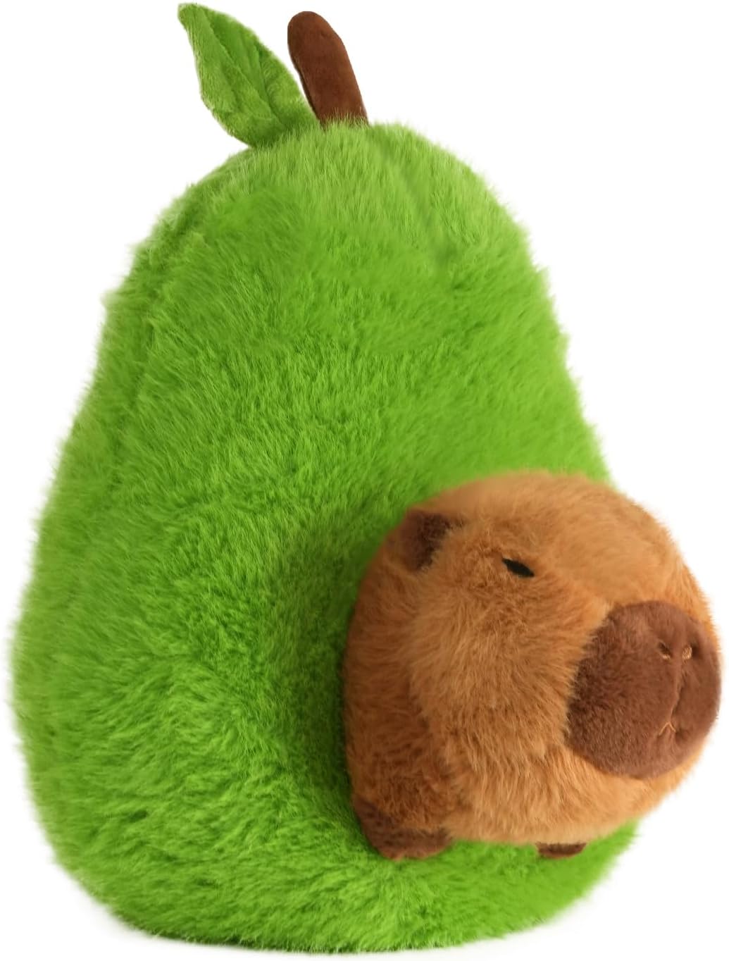 CHDBLOCK - Peluche de capibara de aguacate de 13.77 pulgadas, anima...