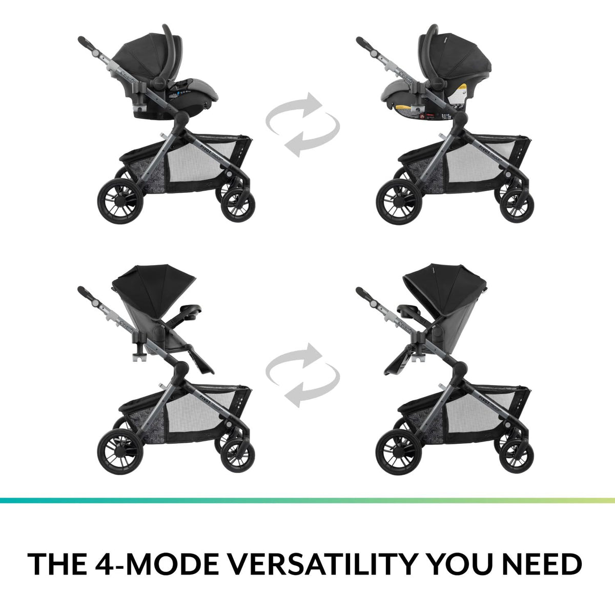 Evenflo Pivot Troop - Sistema modular de viaje para niños y mascota...