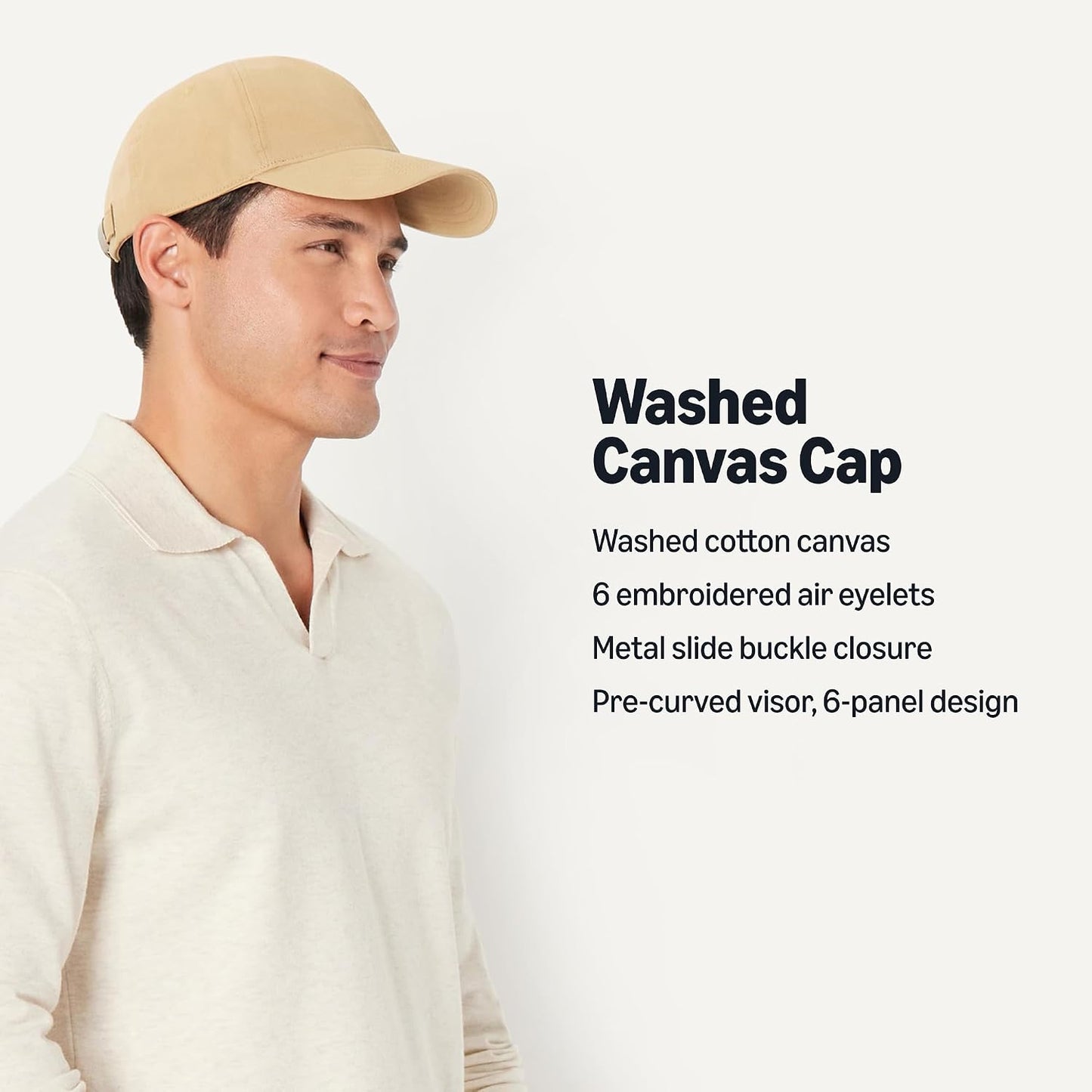 Amazon Essentials Gorra de béisbol de algodón lavado para hombre