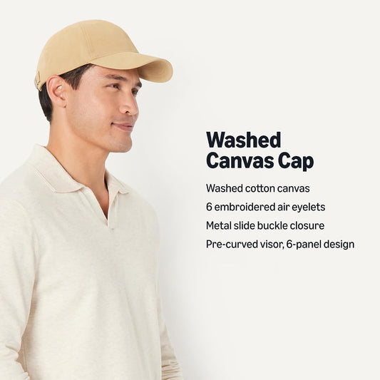 Amazon Essentials Gorra de béisbol de algodón lavado para hombre