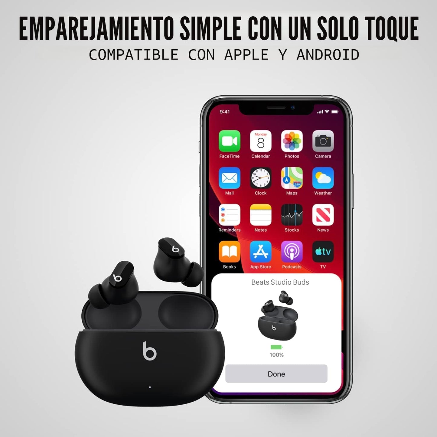 Beats Studio Buds - Auriculares inalámbricos con cancelación de rui...