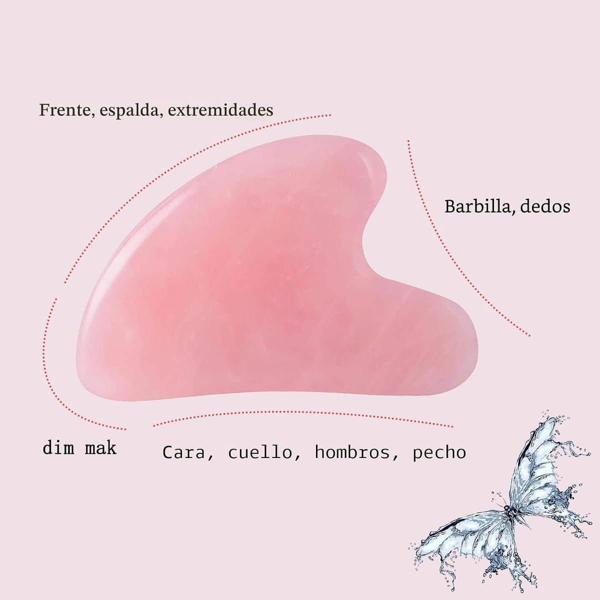 YAMHOHO Herramienta de masaje de piedra de jade Gua Sha, herramient...