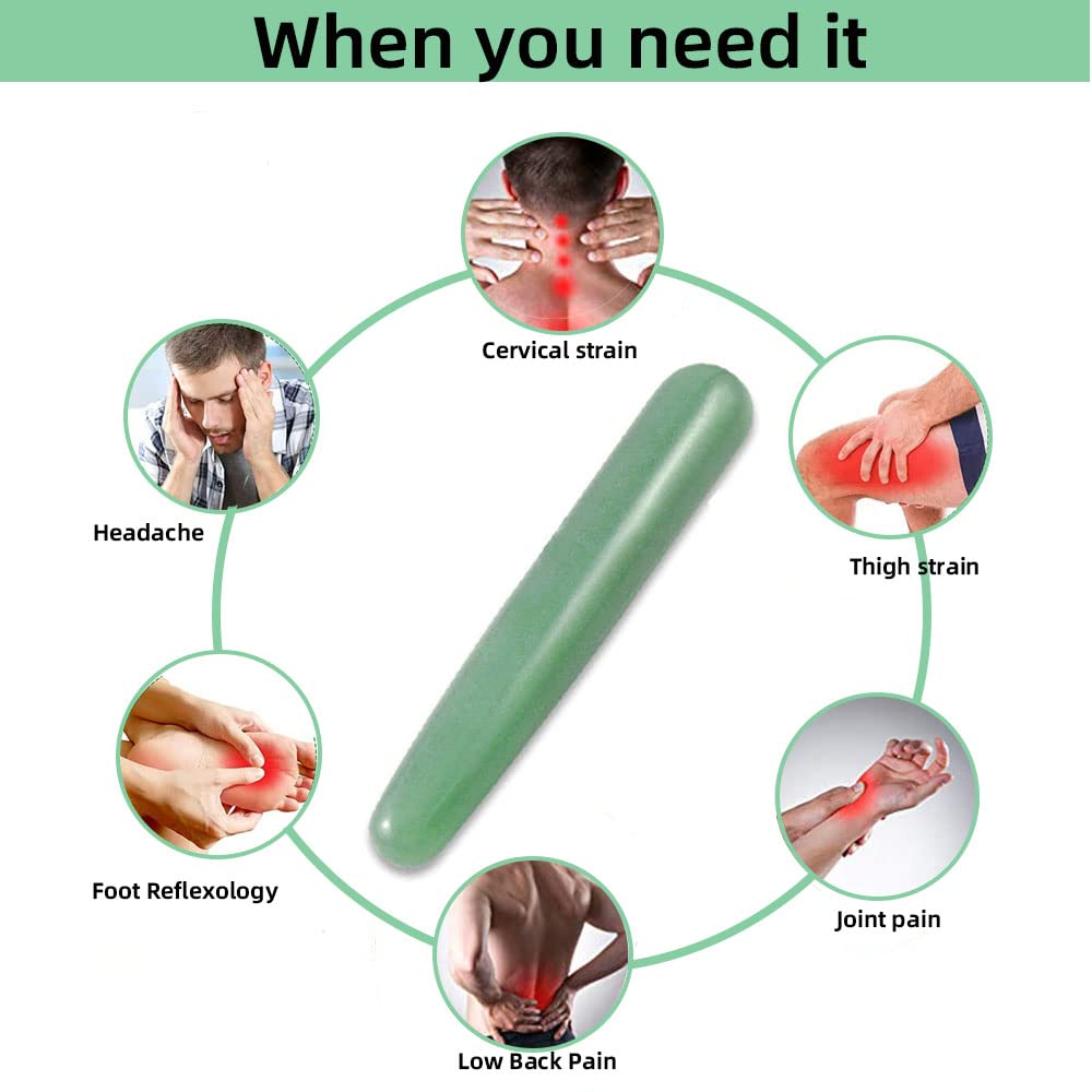TOP SEWING Gua Sha Herramientas de masaje de jade manual palo profu...