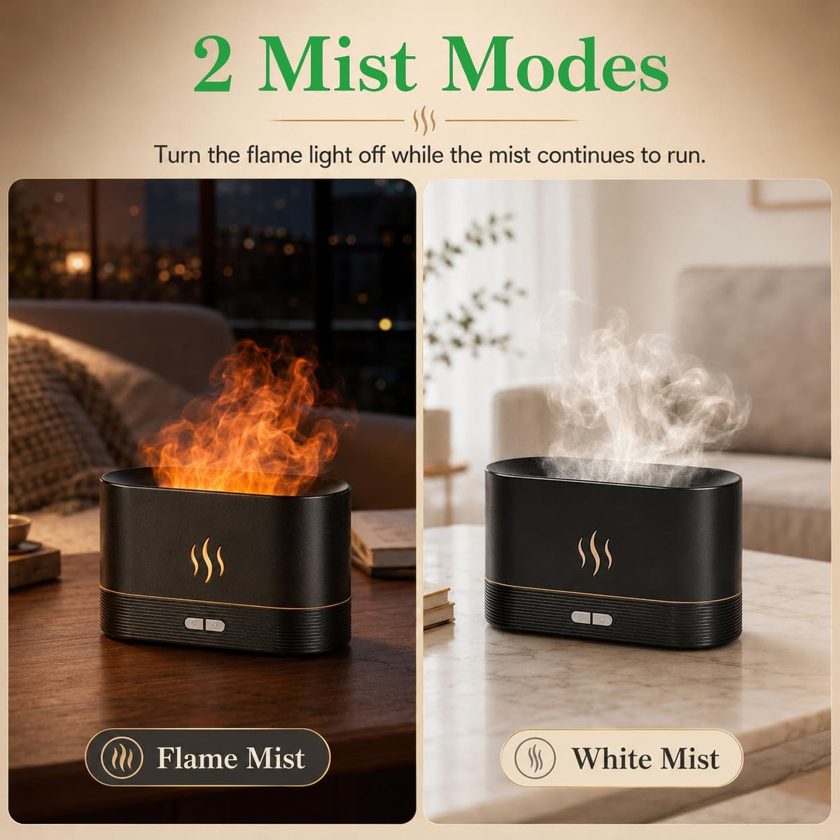 Difusor de Aire en Forma de Llama Humidificador, Difusor de Aroma M...
