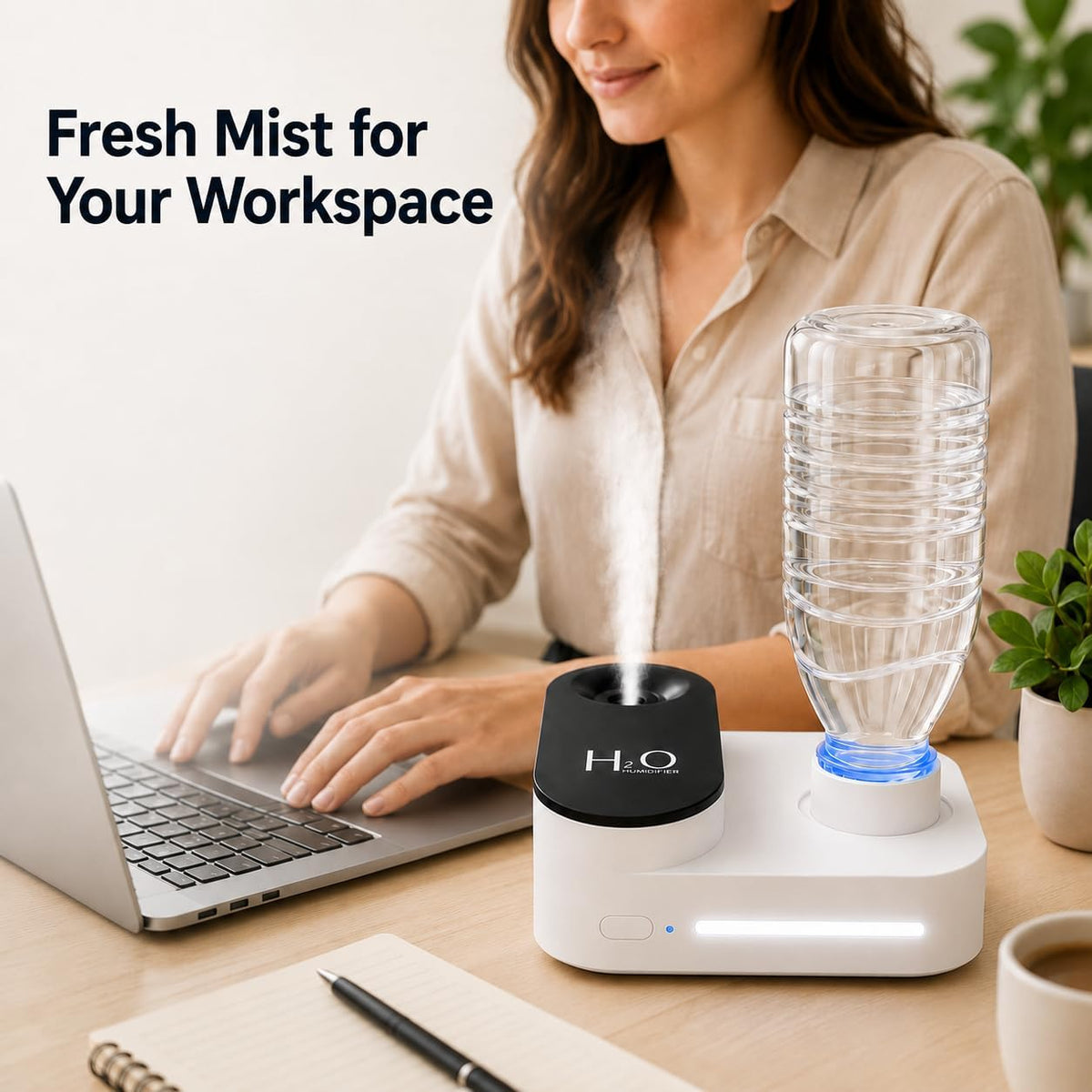 Gmuray Humidificador de viaje, mini niebla fría portátil, recargabl...