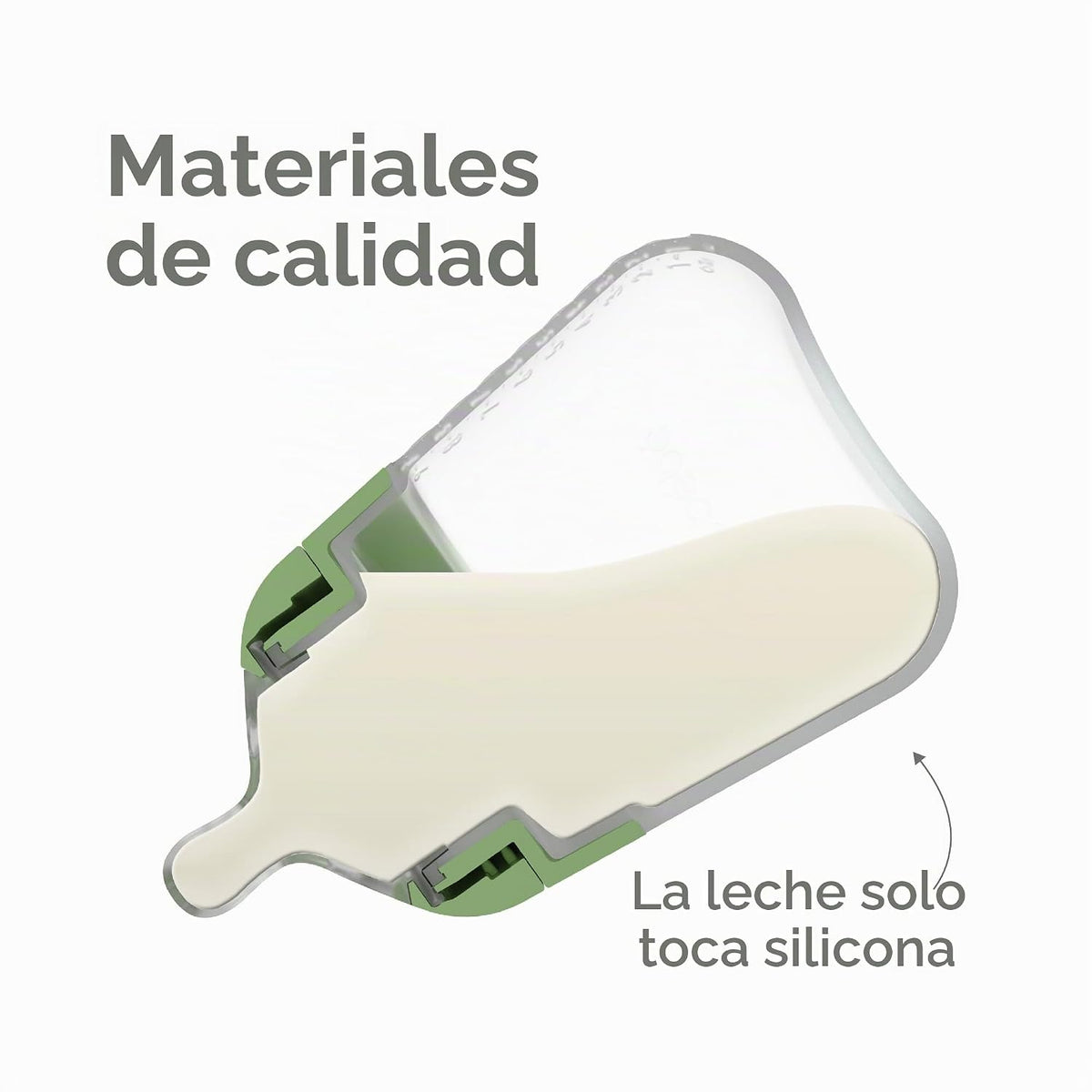 Nanobebe - Juego flexible de biberones de silicona con pezones anti...