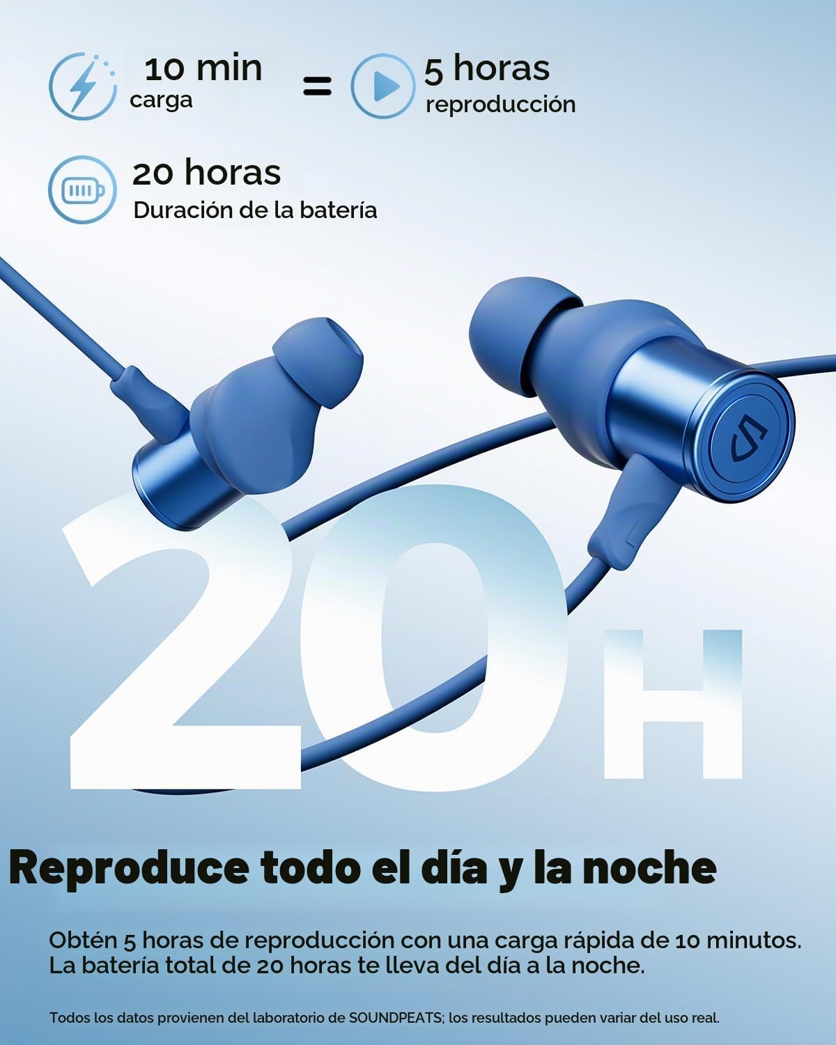 SoundPEATS Q40 HD - Auriculares deportivos con banda para el cuello...