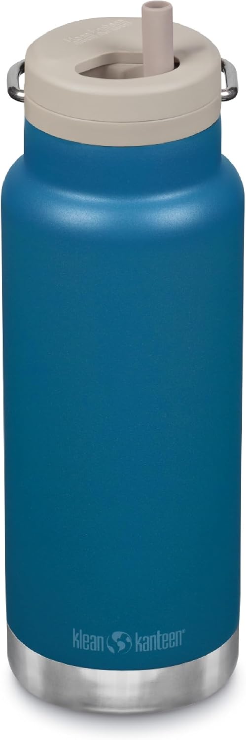 Klean Kanteen Botella de agua aislada TKWide de 32 oz con tapa gira...