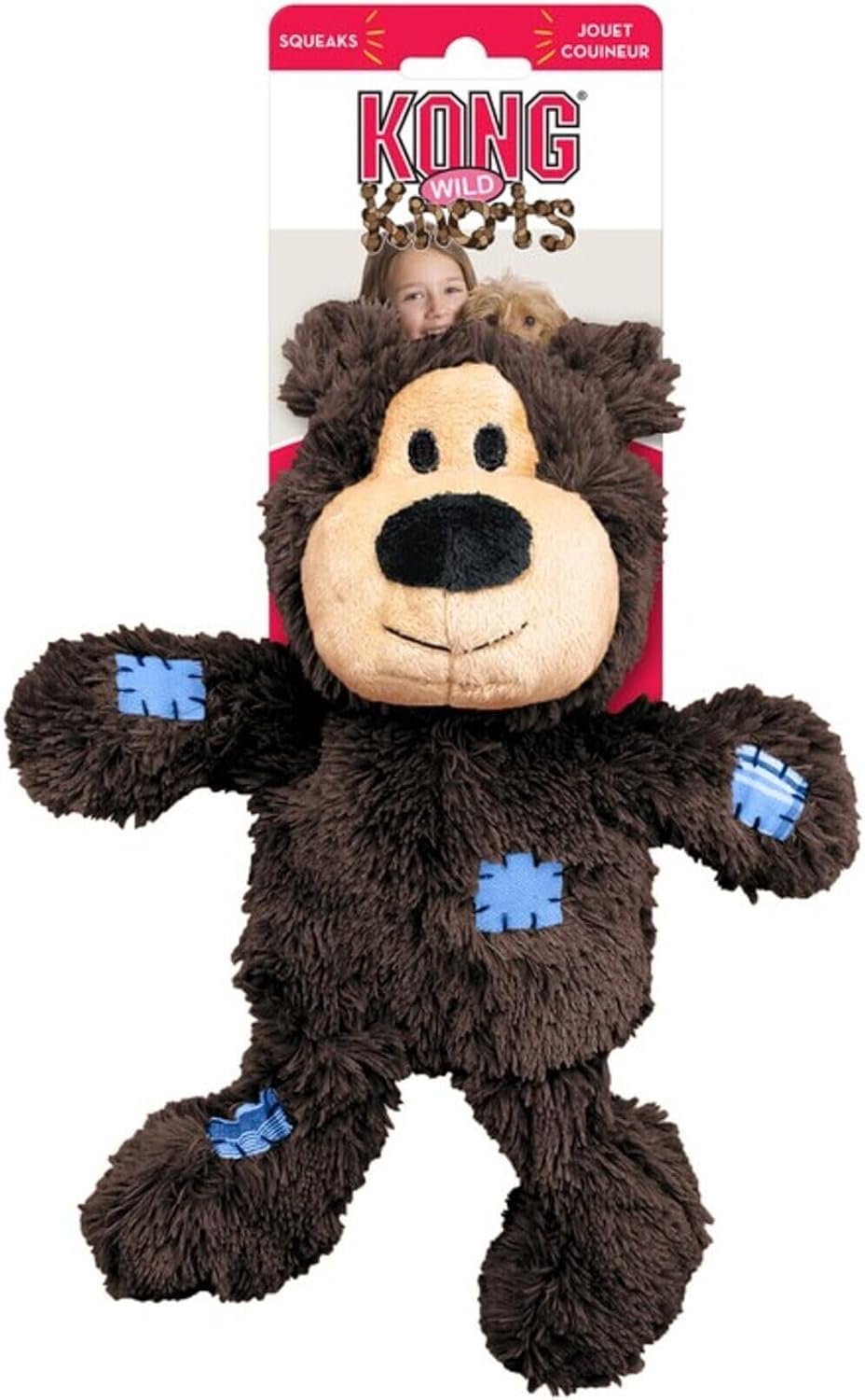 KONG Wild Knots Juguete para perro con diseño de oso, varios colores