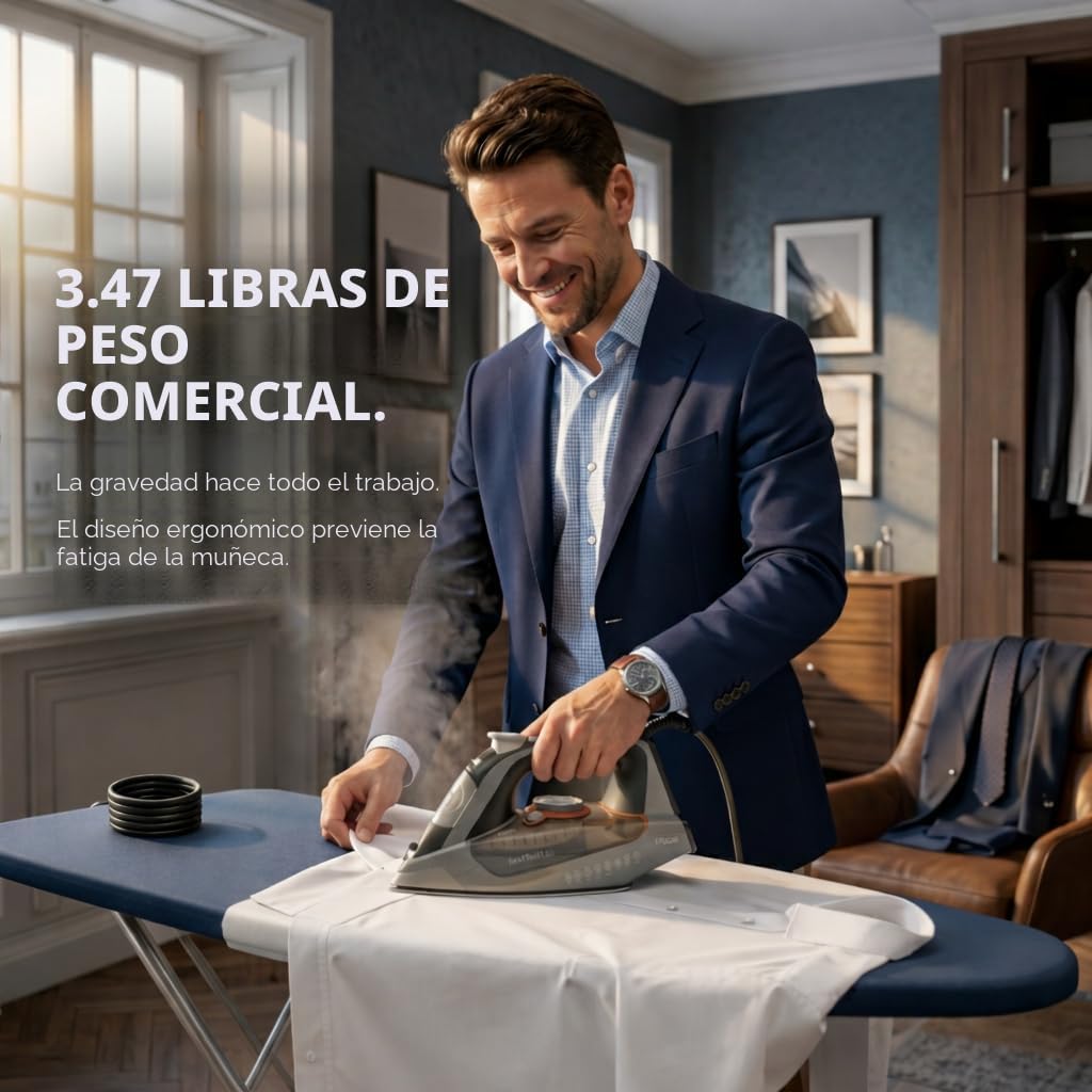 Bartnelli Plancha de vapor Pro Luxury para ropa, plancha comercial...