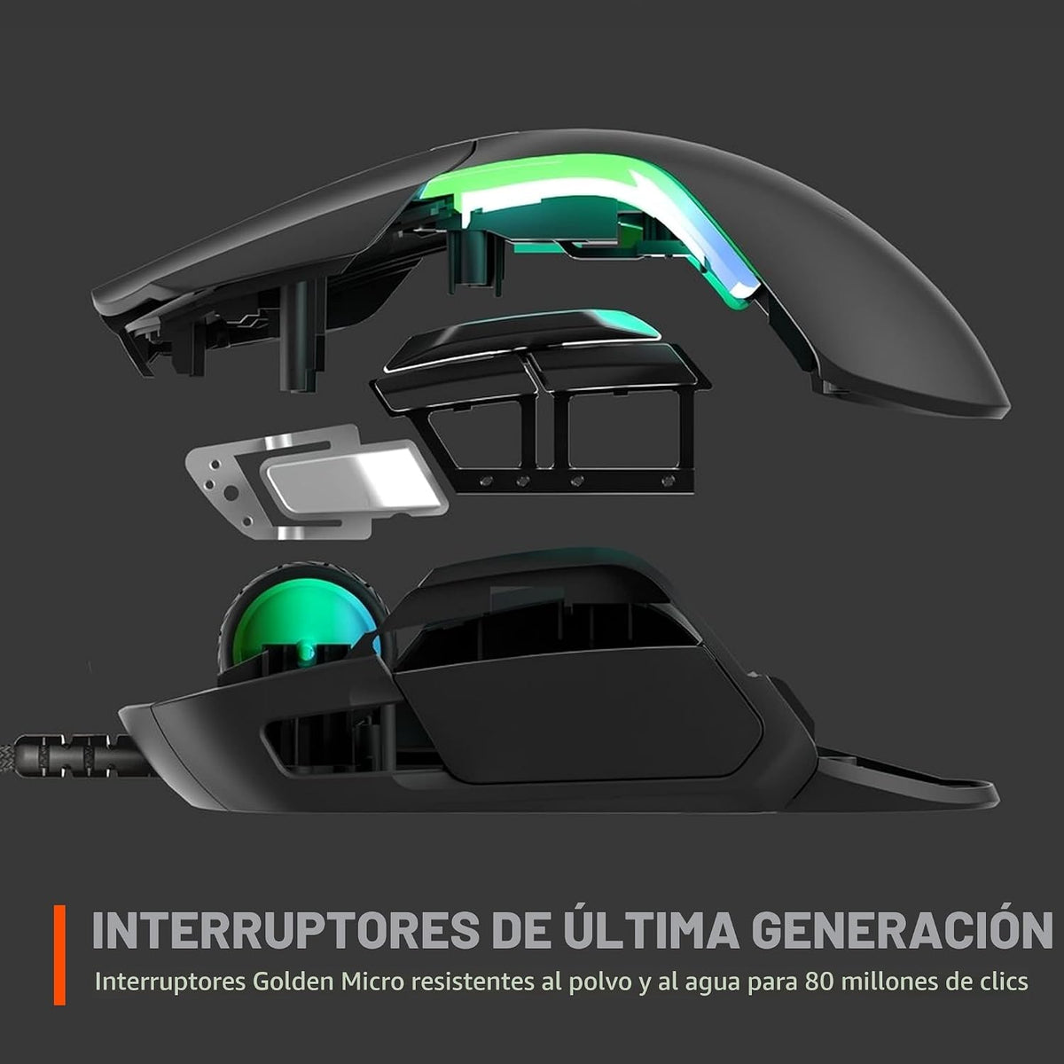 SteelSeries Rival 5 Mouse para juegos con iluminación RGB PrismSync...