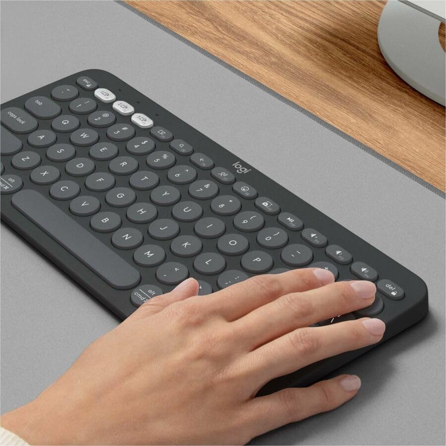 Logitech Pebble Keys 2 K380s Teclado inalámbrico Bluetooth - Grafit...
